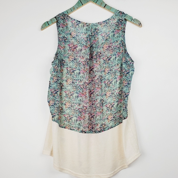 Miss Me Floral Rayon Beaded Embroidered Tank - Picture 6 of 9